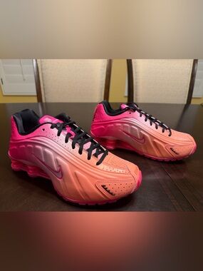 New Nike Shox R4 Pink Sneaker Shoes Size US 8